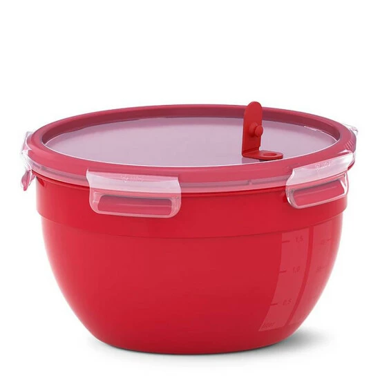 Billig 👏 EMSA Microwellendose Clip & Micro, 2,6 Liter, Rund, Rot ❤️ 2 Billig 👏 EMSA Microwellendose Clip & Micro, 2,6 Liter, Rund, Rot ❤️ – Bild 2