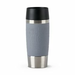 Brandneu ✨ Emsa Isolierbecher TRAVEL MUG 0,36 L. Manschette Grau 🌟 -Thermos cup Sale unnamed file 855
