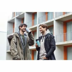 Brandneu ✨ Emsa Isolierbecher TRAVEL MUG 0,36 L. Manschette Grau 🌟 -Thermos cup Sale unnamed file 862