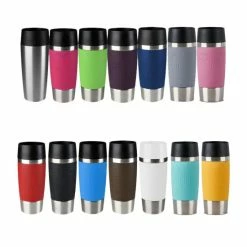 Brandneu ✨ Emsa Isolierbecher TRAVEL MUG 0,36 L. Manschette Grau 🌟 -Thermos cup Sale unnamed file 864