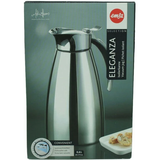 Großhandel 💯 EMSA 502488 Isolierkanne 'Eleganza' 0,6 Liter, Aus Edelstahl, Silber ⌛ 12 Großhandel 💯 EMSA 502488 Isolierkanne 'Eleganza' 0,6 Liter, Aus Edelstahl, Silber ⌛ – Bild 12