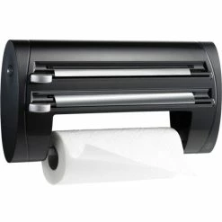 Neu 😍 Emsa Rollenhalter Superline Für 3 Rollen, Farbe Schwarz 👍