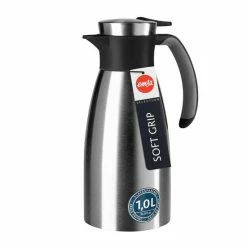 Blitzangebot 🔔 Emsa 508932 Soft Grip Isolierkanne 1 L, Farbe:Edelstahl/Schwarz 🔔 -Thermos cup Sale unnamed file 929